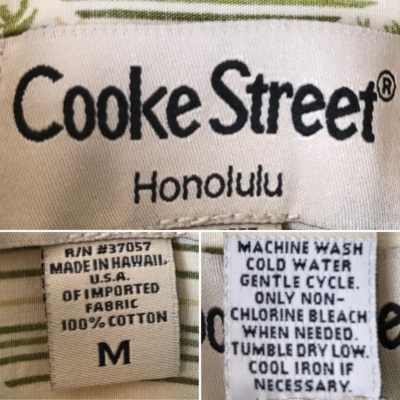 COOKE STREET HONOLULU Hawaiian Aloha Surf Shirt M - Picture 7 of 7